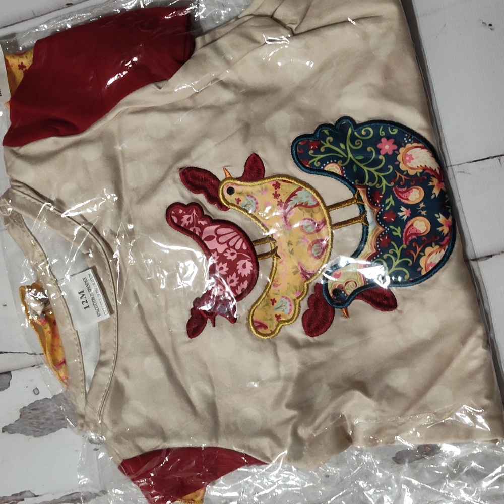 Chicken Baby Romper with Ruffle Details Size 12m - Picture 2 of 2